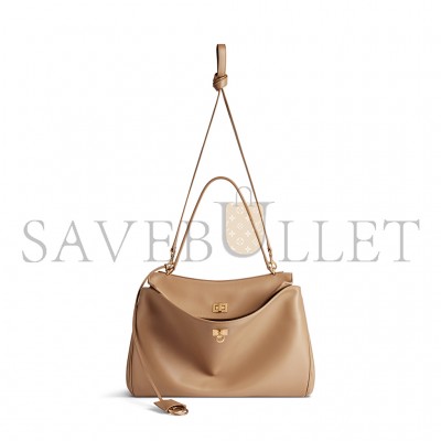 BALENCIAGA WOMEN'S RODEO MEDIUM HANDBAG IN LATTE 7897722AA4V2621 (35*23*11cm)